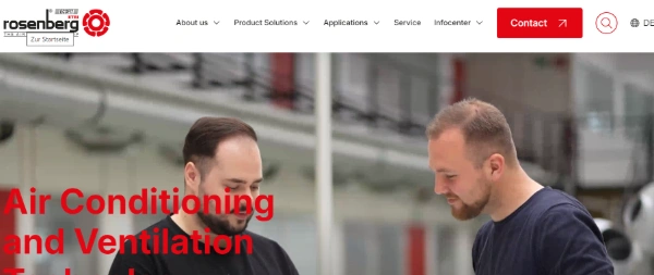 Image of Rosenberg Ventilatoren Official Website Capture