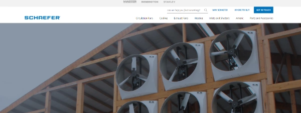 Schaefer Ventilation Official Website Capture