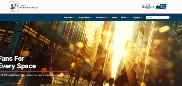 Image of Soler & Palau Ventilation Group Official Website Capture
