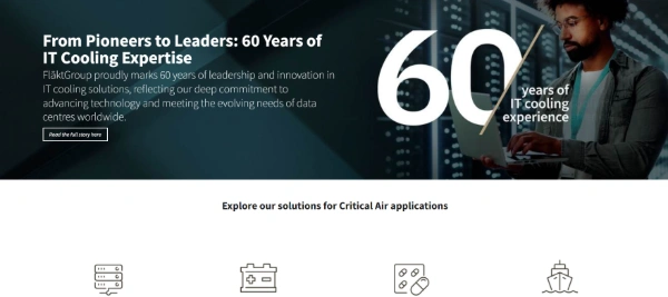 Image of FläktGroup Official Website Capture