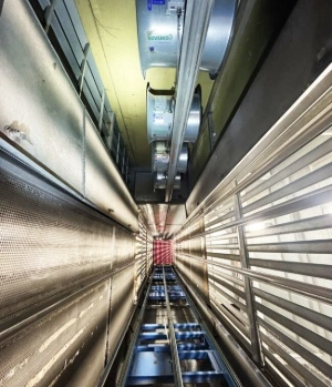 Ventilation system in a cooling tunnel at dairy manufacturer Zott